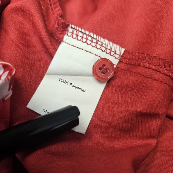 Allegra K Women's Button Up Short Sleeve A-Line Chiffon Vintage Floral Shirt Dre - Picture 9 of 9